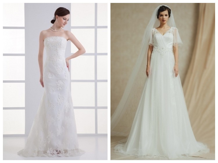 buy cheap lace wedding gowns UK online